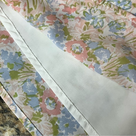 Needii Romantic Getaway Floral Mini Dress Coquette Preppy Beach Boho S Cottege - Picture 12 of 12